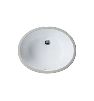 Ceramic WHITE Oval Sink 17"x14"x8" Depth
