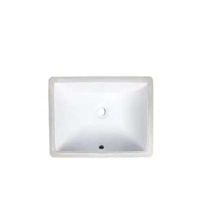 Ceramic WHITE Small Square Sink 16"x11"