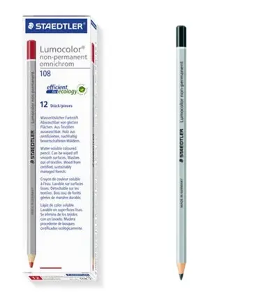 Pencil BLACK Non Permanent Box(12pcs)