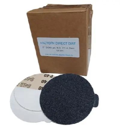 Sandpaper 5"/40 H.D DRY Self Adhesive Box(100pcs)