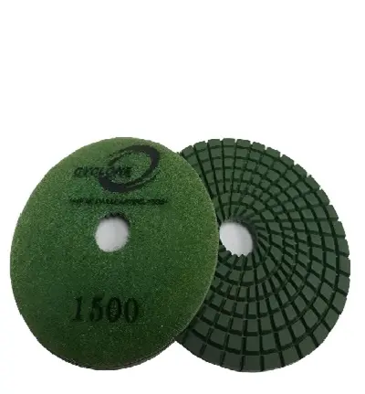 Spiral 4"/1500 WET Polishing Pad CYCLONE