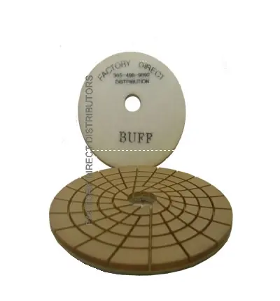 Spiral 5"/BWHITE WET Polishing Pad CYCLONE