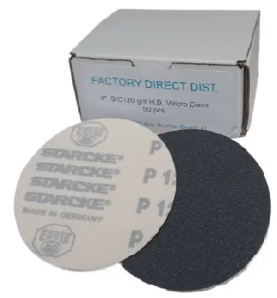 VELCRO 4"/120 H.D DRY Box(50pcs) Sandpaper