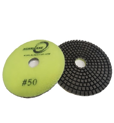 Block 4"/50 WET Polishing Pad HURRICANE