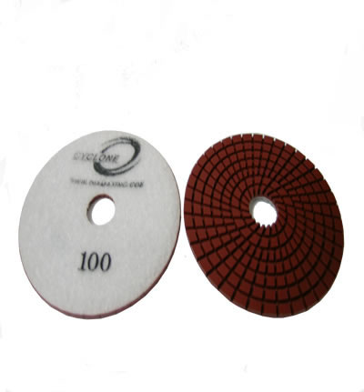 Spiral 4"/100 WET Polishing Pad CYCLONE