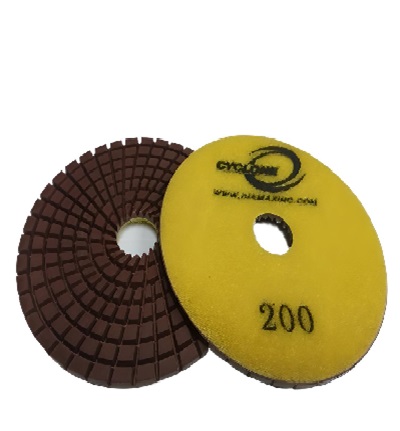 Spiral 4"/200 WET Polishing Pad CYCLONE