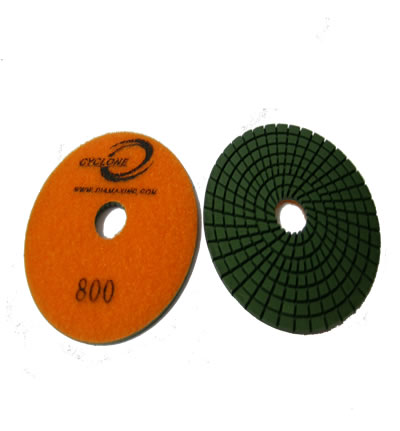 Spiral 4"/800 WET Polishing Pad CYCLONE
