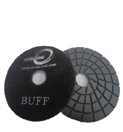 Spiral 4"/Buff Black WET Polishing Pad CYCLONE