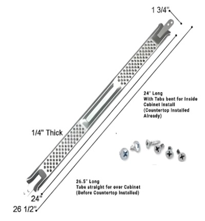Dishwasher Bracket 24" LARGE E-Z By Units