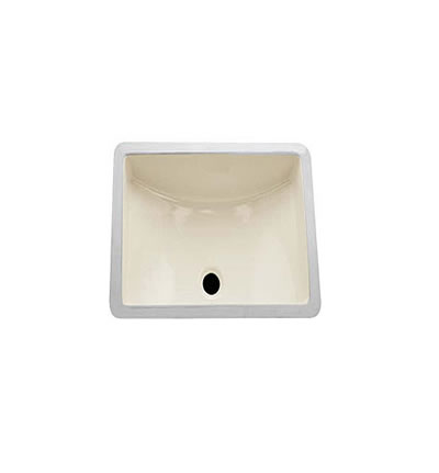 Ceramic BISQUE Small Square Sink 16"x11"