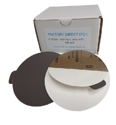 Sandpaper 5"/KIT Box(100pcs) WET/DRY Self Adhesive