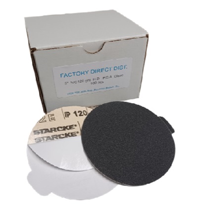 Sandpaper 5"/120 H.D DRY Self Adhesive Box(100pcs)