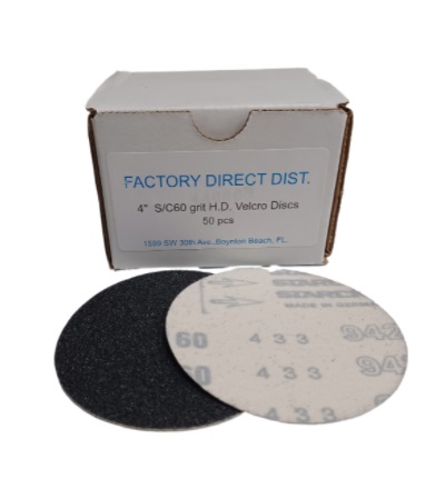 VELCRO 4"/60 H.D DRY Box(50pcs) Sandpaper
