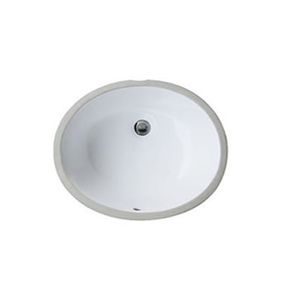 Ceramic WHITE Oval Sink 17"x14"x8" Depth