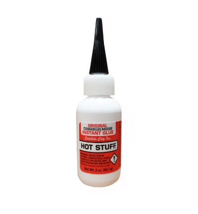 Sat. Hot Stuff 2oz RED Thin CA Glue