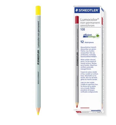 Pencil YELLOW Non Permanent Box(12pcs) STAEDTLER