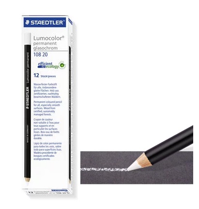 Pencil WHITE Permanent Box(12pcs) STAEDTLER