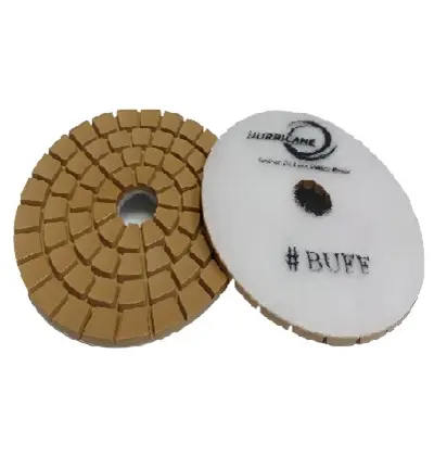 [PDRE4BUFFW] Block 4"/BWhite WET Polishing Pad HURRICANE