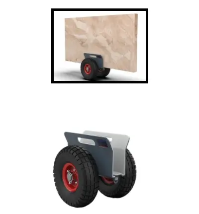 [SLT60-W] Dolly 60 Self Locking White Rubber ABACO