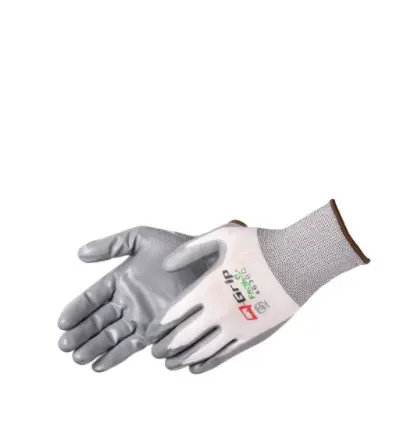 [LG4630C/M-OH] Gloves NYLON (M) W/Gray Nitrile by Units