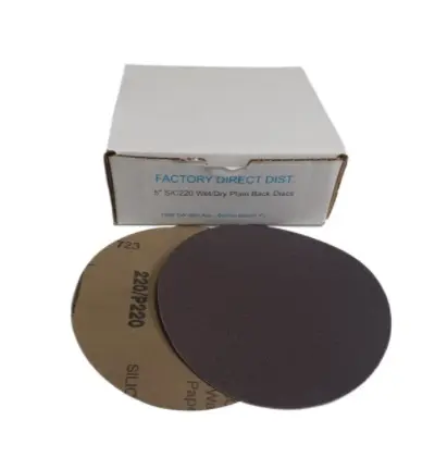 [SANDPWD5220] PLAIN BACK 5"/220 WET/DRY Box(100pcs) Sandpaper