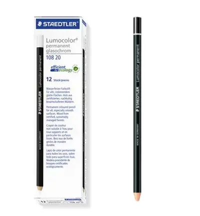 [108209BLK] Pencil BLACK Permanent Box(12pcs)