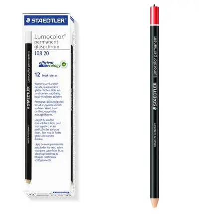 [108202RED] Pencil RED Permanent Box(12pcs) STAEDTLER