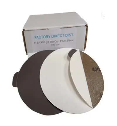 [SANDPSA5400] Sandpaper 5"/400 WET/DRY Self Adhesive Box(100pcs)