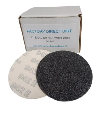 [SANDPVEHD4040] VELCRO 4"/40 H.D DRY Box(50pcs) Sandpaper
