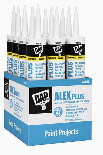 [DAP18152] Dap Alex Plus White Siliconized Acrylic Caulk (35 years)